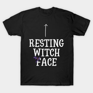 Resting Witch Facer with Witch Hat T-Shirt